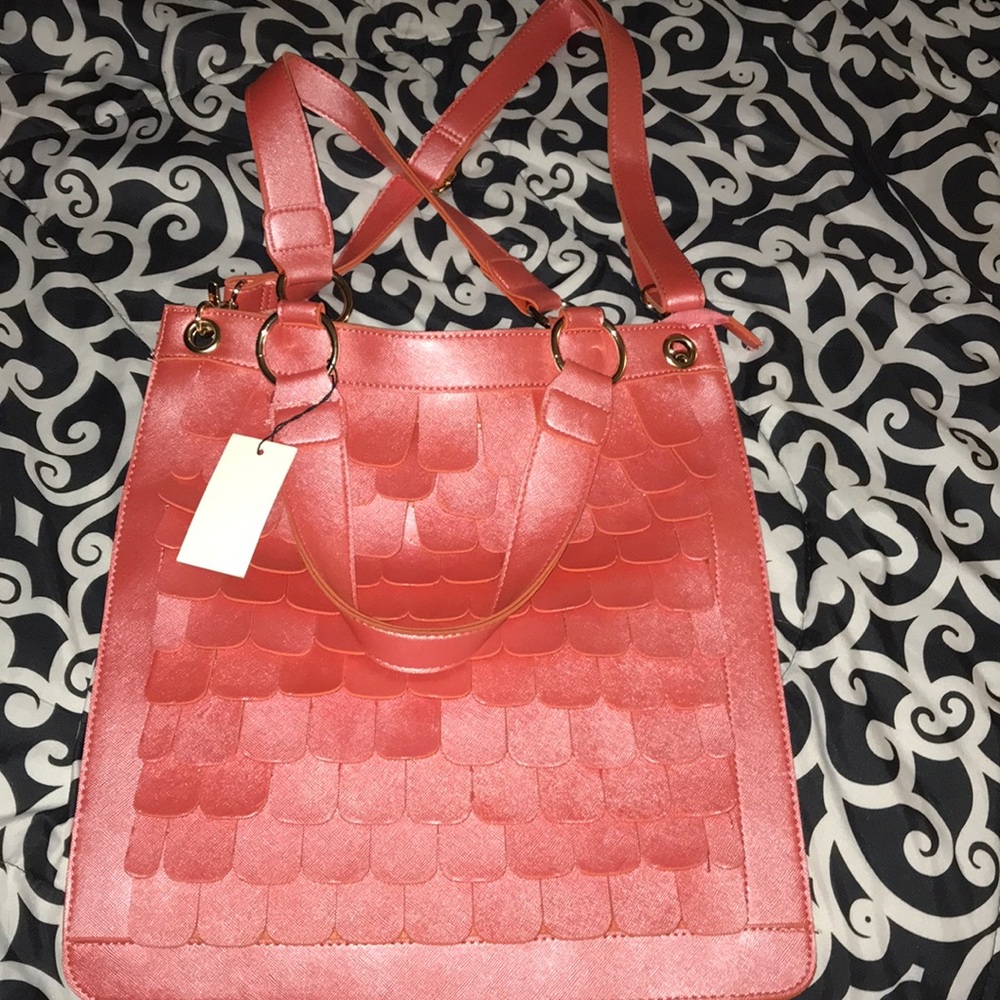 coral purse